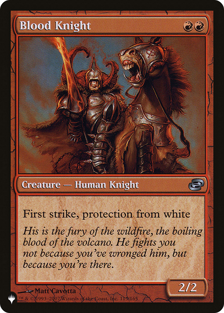 Blood Knight [The List Reprints] - The Mythic Store | 24h Order Processing