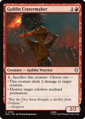 Goblin Cratermaker [The Hobbit: Eternal-Legal] - The Mythic Store | 24h Order Processing