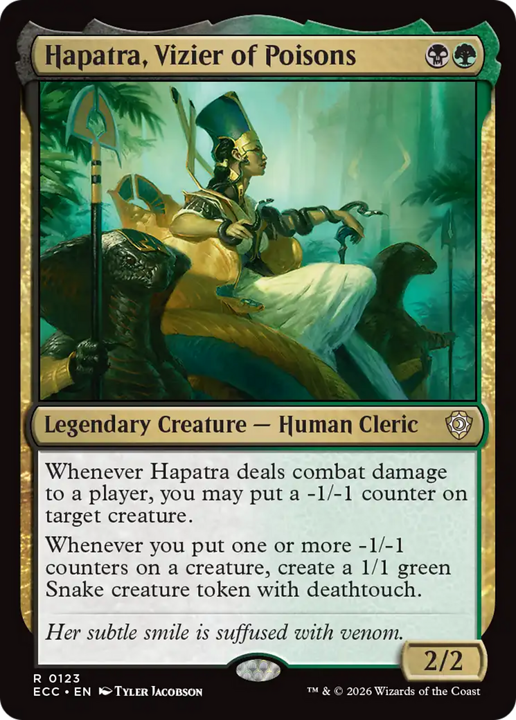 Hapatra, Vizier of Poisons [Lorwyn Eclipsed Commander] - The Mythic Store | 24h Order Processing
