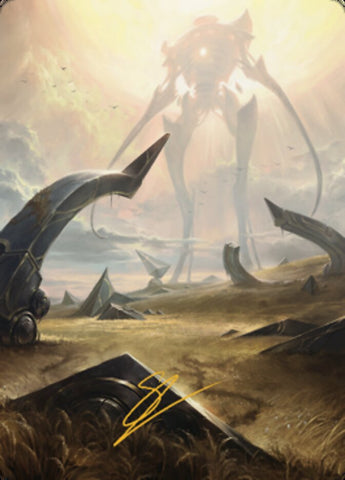 Plains (1) Art Card (Gold-Stamped Signature) [The Brothers' War Art Series] - The Mythic Store | 24h Order Processing