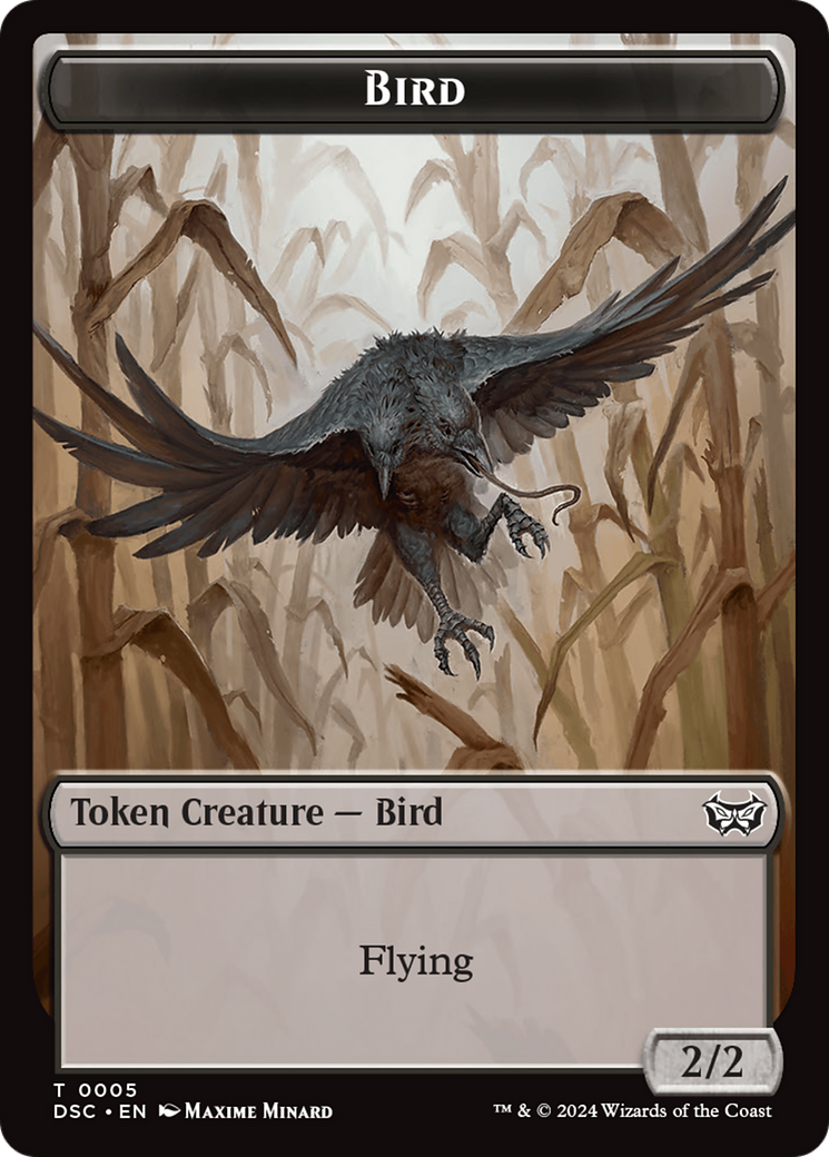 Demon // Bird Double-Sided Token [Duskmourn: House of Horror Commander Tokens] - The Mythic Store | 24h Order Processing