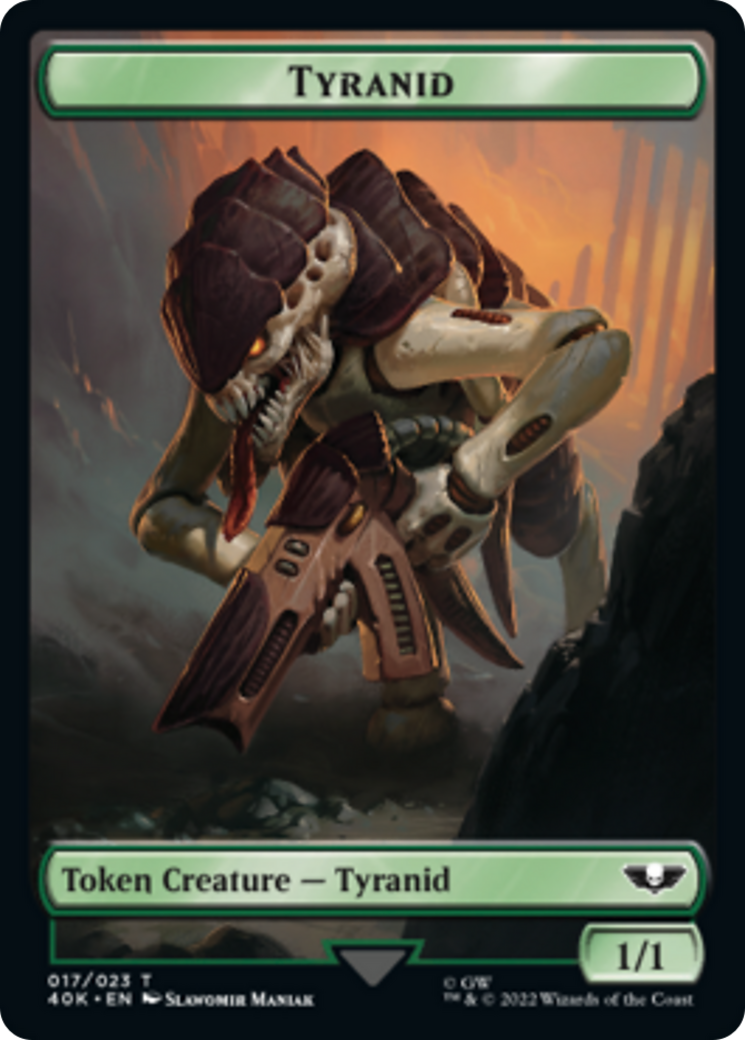Tyranid (17) // Tyranid (18) Double-Sided Token [Warhammer 40,000 Tokens] - The Mythic Store | 24h Order Processing
