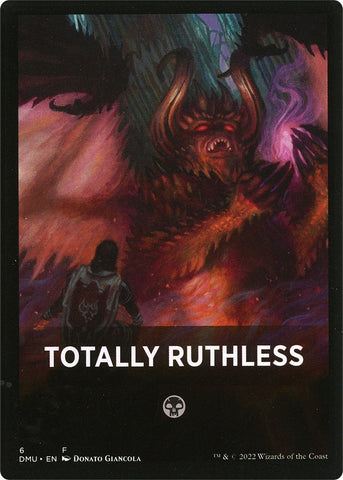 Totally Ruthless Theme Card [Dominaria United Tokens] - The Mythic Store | 24h Order Processing