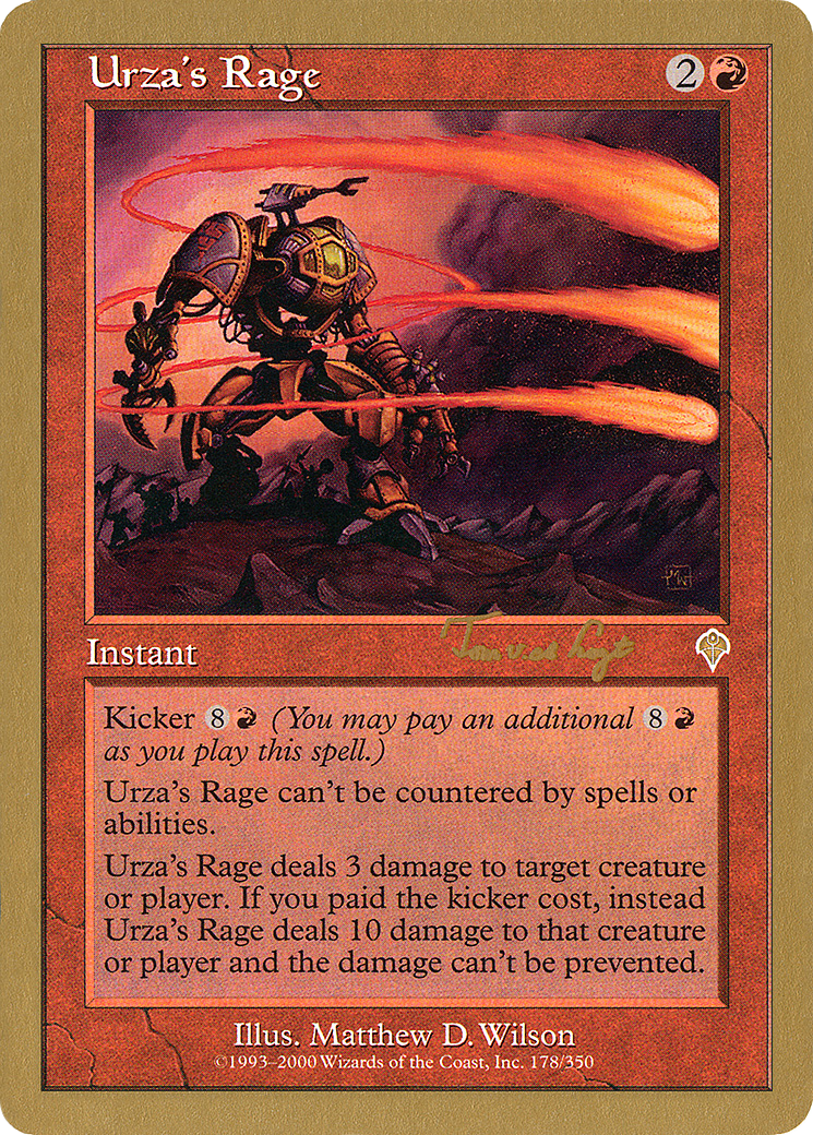 Urza's Rage (Tom van de Logt) [World Championship Decks 2001] - The Mythic Store | 24h Order Processing