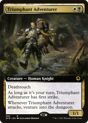Triumphant Adventurer (Extended Art) [Dungeons & Dragons: Adventures in the Forgotten Realms] - The Mythic Store | 24h Order Processing