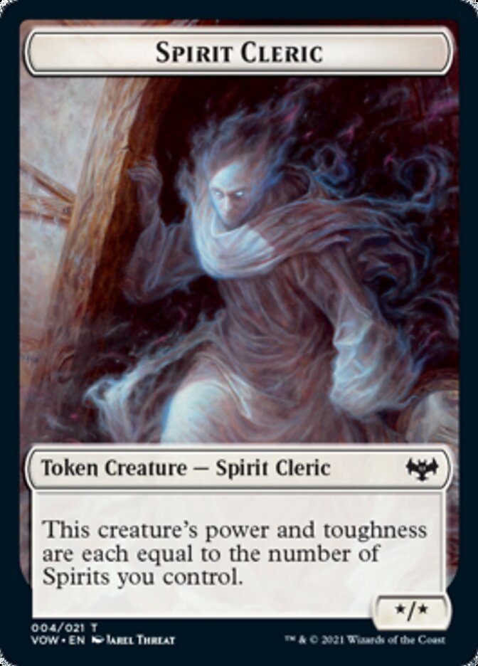 Blood // Spirit Cleric Double-Sided Token [Innistrad: Crimson Vow Tokens] - The Mythic Store | 24h Order Processing