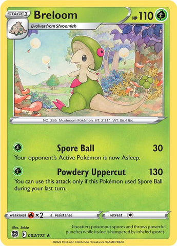 Breloom (004/172) [Sword & Shield: Brilliant Stars] - The Mythic Store | 24h Order Processing