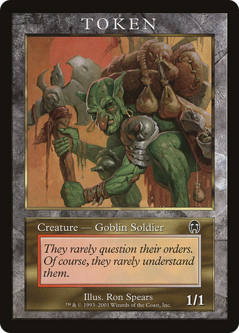 Goblin Soldier Token [Magic Player Rewards 2001] - The Mythic Store | 24h Order Processing