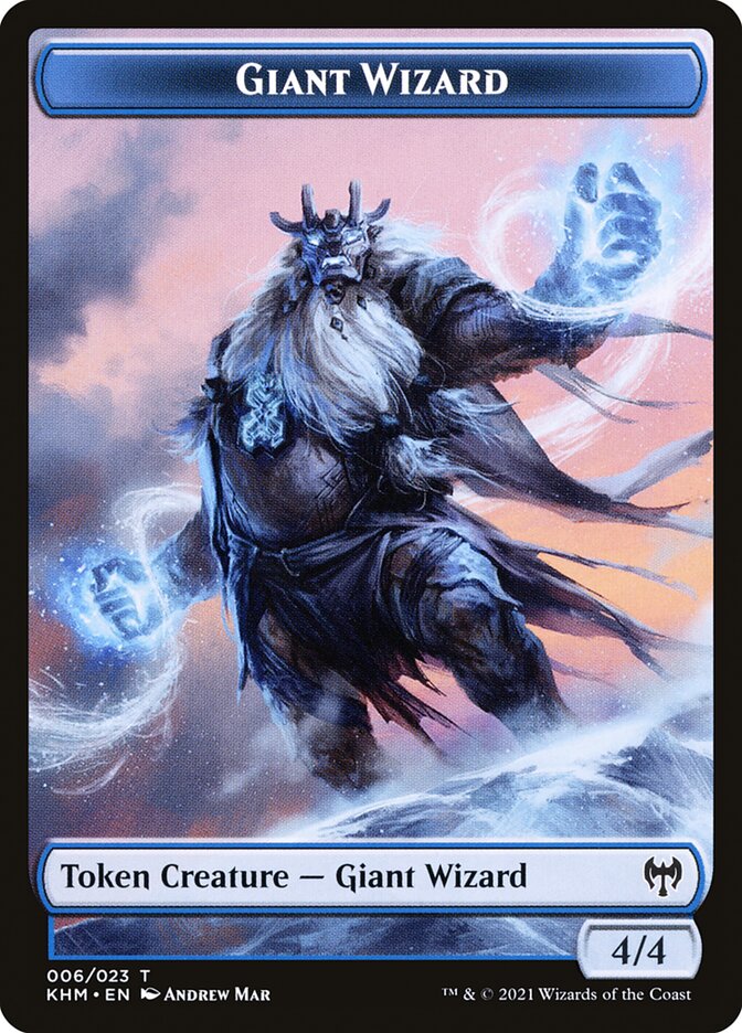 Human Warrior // Giant Wizard Double-Sided Token [Kaldheim Tokens] - The Mythic Store | 24h Order Processing