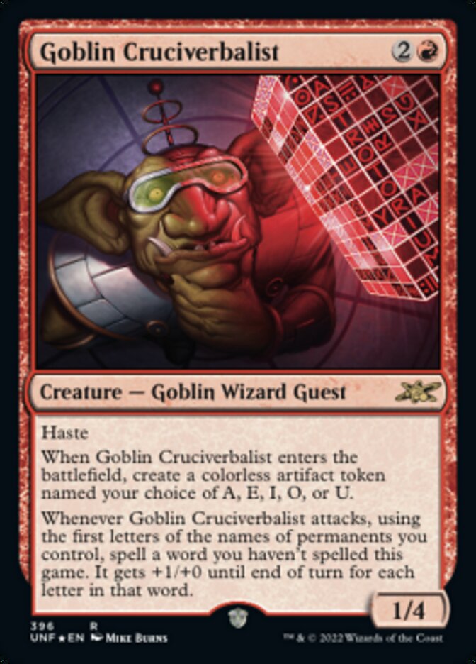 Goblin Cruciverbalist (Galaxy Foil) [Unfinity] - The Mythic Store | 24h Order Processing