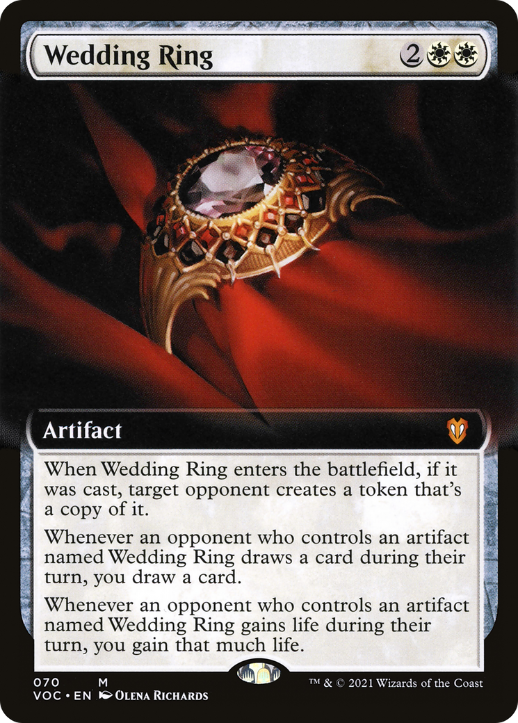 Wedding Ring (Extended Art) [Innistrad: Crimson Vow Commander] - The Mythic Store | 24h Order Processing