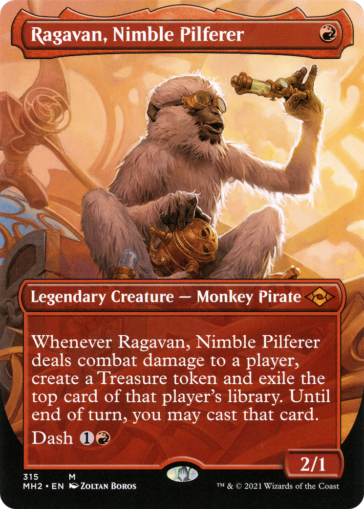 Ragavan, Nimble Pilferer (Borderless Alternate Art) [Modern Horizons 2] - The Mythic Store | 24h Order Processing