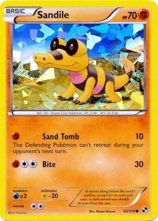 Sandile (63/114) (Cracked Ice Holo) [Black & White: Base Set] - The Mythic Store | 24h Order Processing