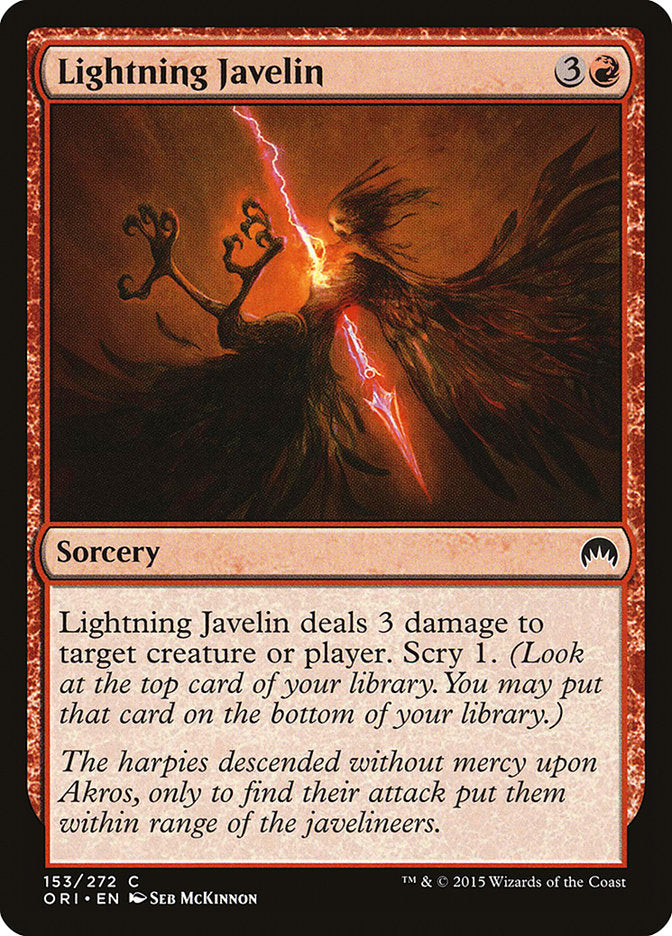 Lightning Javelin [Magic Origins] - The Mythic Store | 24h Order Processing