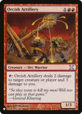 Orcish Artillery [The List] - The Mythic Store | 24h Order Processing