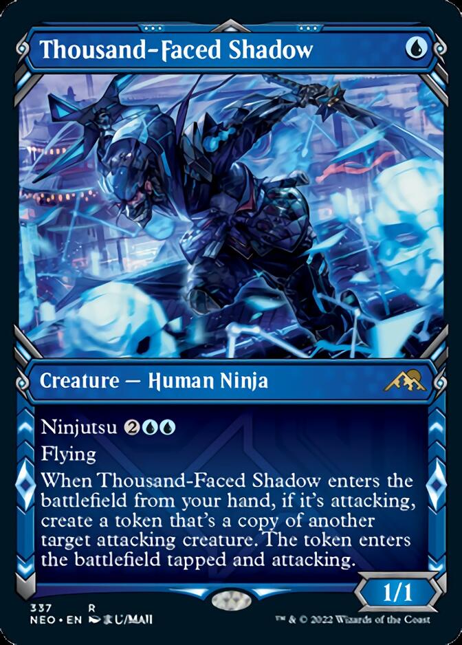 Thousand-Faced Shadow (Showcase Ninja) [Kamigawa: Neon Dynasty] - The Mythic Store | 24h Order Processing