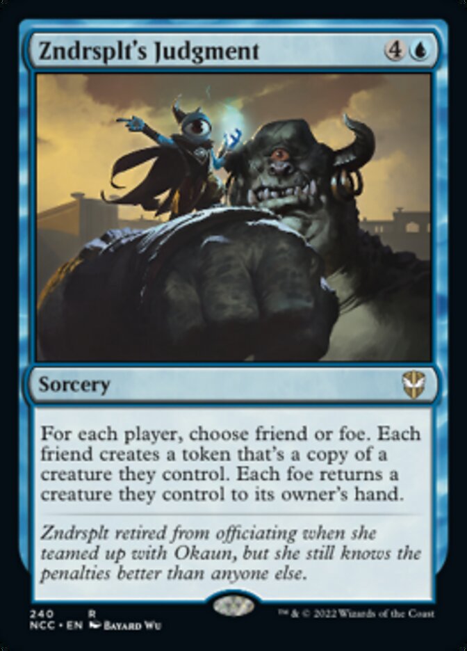 Zndrsplt's Judgment [Streets of New Capenna Commander] - The Mythic Store | 24h Order Processing