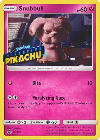 Snubbull Detective (SM200) (Pikachu Stamped) [Sun & Moon: Black Star Promos] - The Mythic Store | 24h Order Processing