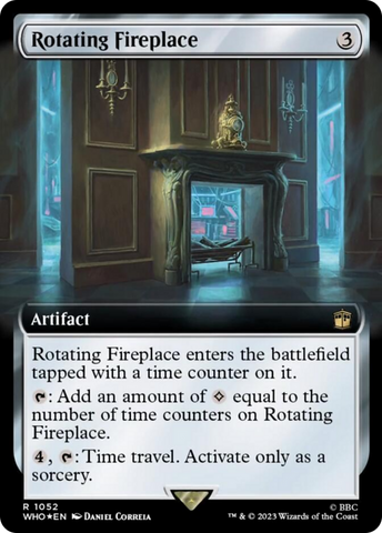 Rotating Fireplace (Extended Art) (Surge Foil) [Doctor Who] - The Mythic Store | 24h Order Processing
