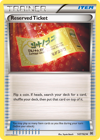 Reserved Ticket (147/162) [XY: BREAKthrough] - The Mythic Store | 24h Order Processing