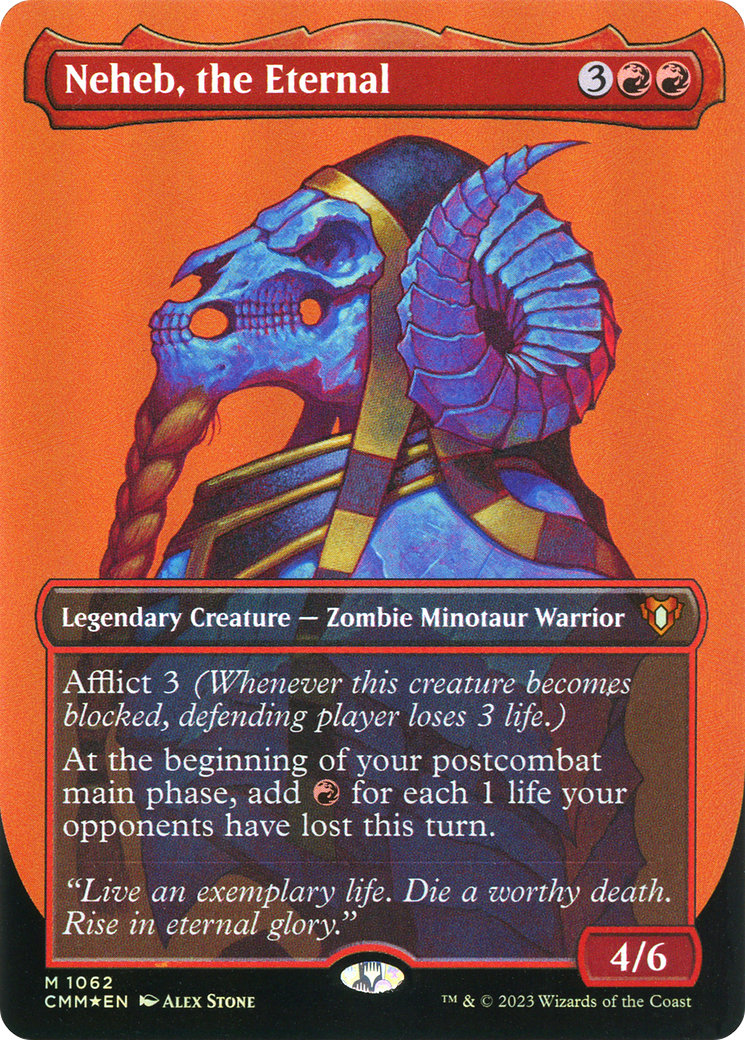 Neheb, the Eternal (Borderless Textured Foil Frame Break) [Commander Masters] - The Mythic Store | 24h Order Processing