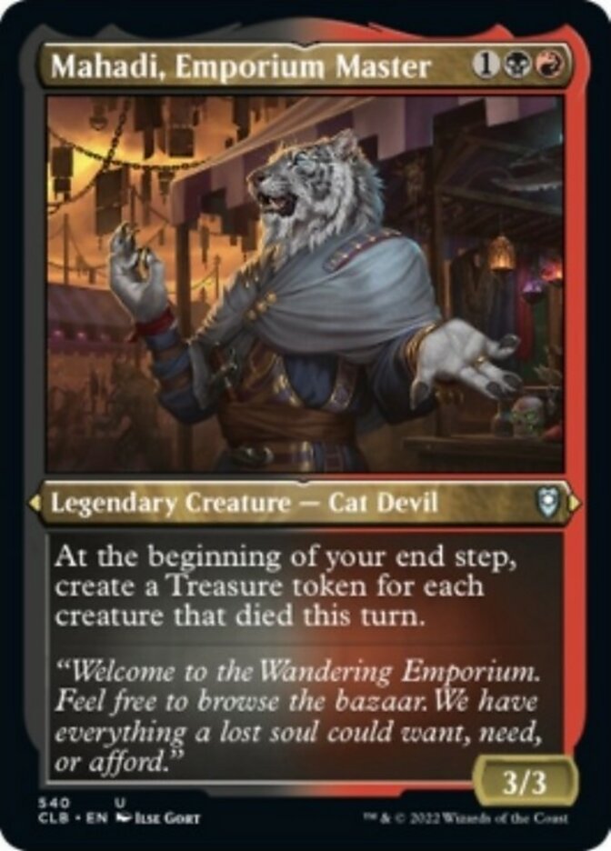 Mahadi, Emporium Master (Foil Etched) [Commander Legends: Battle for Baldur's Gate] - The Mythic Store | 24h Order Processing