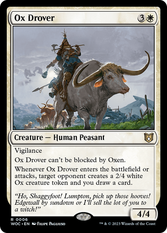 Ox Drover [Wilds of Eldraine Commander] - The Mythic Store | 24h Order Processing