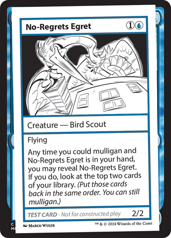 No-Regrets Egret [Mystery Booster 2 Playtest Cards] - The Mythic Store | 24h Order Processing