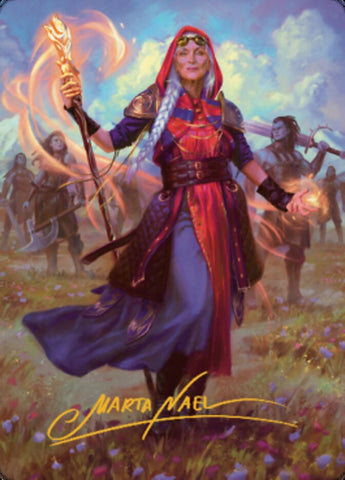 Jaya, Fiery Negotiator Art Card 1 (Gold-Stamped Signature) [Dominaria United Art Series] - The Mythic Store | 24h Order Processing