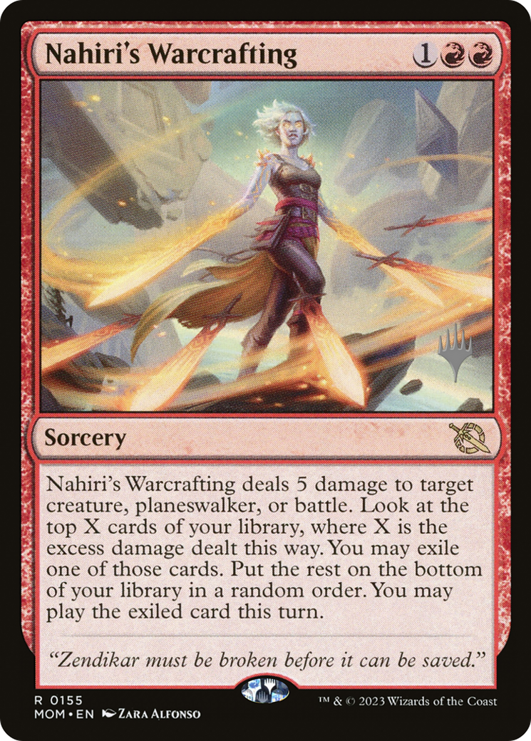 Nahiri's Warcrafting (Promo Pack) [March of the Machine Promos] - The Mythic Store | 24h Order Processing