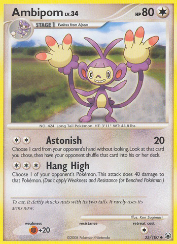 Ambipom (35/100) [Diamond & Pearl: Majestic Dawn] - The Mythic Store | 24h Order Processing