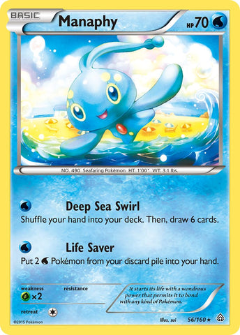Manaphy (56/160) (Battle Arena Deck Exclusive) (Theme Deck Exclusive) [XY: Primal Clash] - The Mythic Store | 24h Order Processing