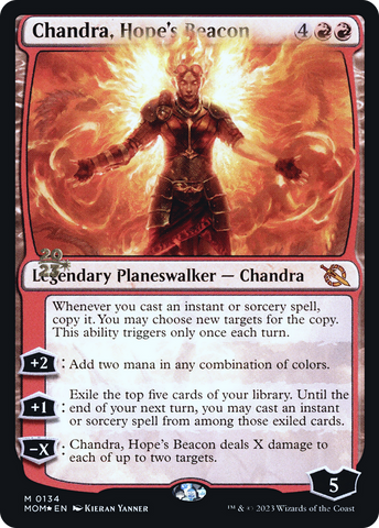 Chandra, Hope's Beacon [March of the Machine Prerelease Promos] - The Mythic Store | 24h Order Processing