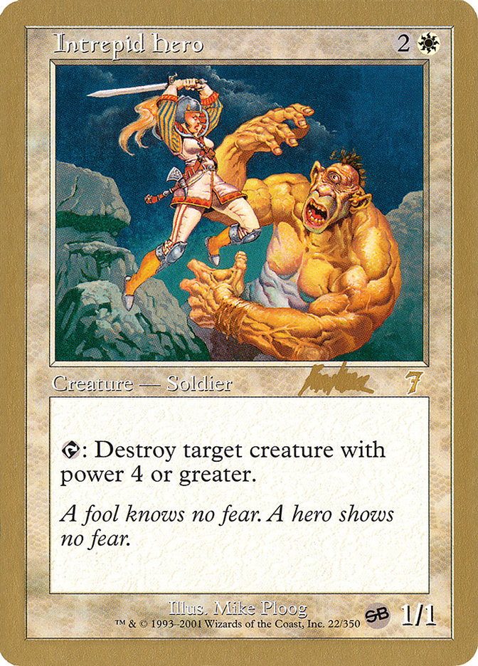 Intrepid Hero (Brian Kibler) (SB) [World Championship Decks 2002] - The Mythic Store | 24h Order Processing