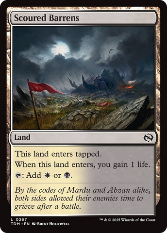 Scoured Barrens [Tarkir: Dragonstorm] - The Mythic Store | 24h Order Processing