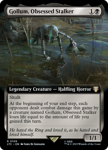 Gollum, Obsessed Stalker (Extended Art) [The Lord of the Rings: Tales of Middle-Earth Commander] - The Mythic Store | 24h Order Processing