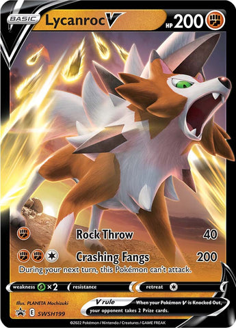 Lycanroc V (SWSH199) [Sword & Shield: Black Star Promos] - The Mythic Store | 24h Order Processing