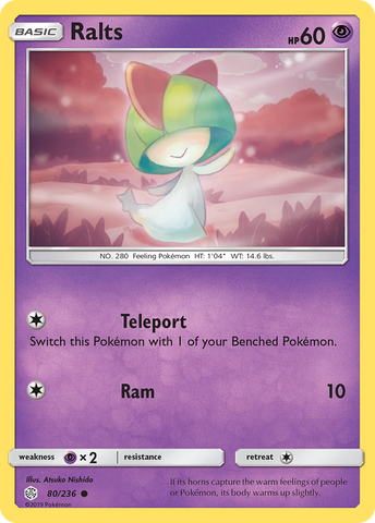 Ralts (80/236) [Sun & Moon: Cosmic Eclipse] - The Mythic Store | 24h Order Processing