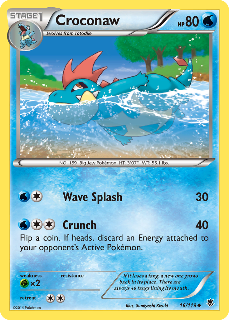 Croconaw (16/119) [XY: Phantom Forces] - The Mythic Store | 24h Order Processing