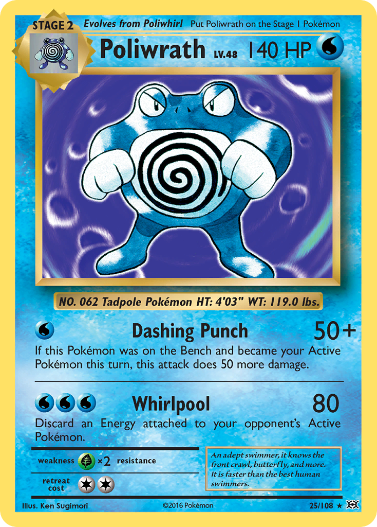 Poliwrath (25/108) [XY: Evolutions] - The Mythic Store | 24h Order Processing