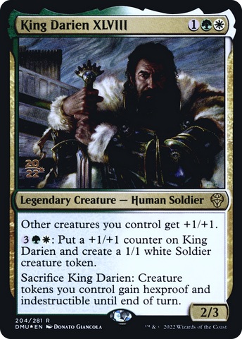 King Darien XLVIII [Dominaria United Prerelease Promos] - The Mythic Store | 24h Order Processing