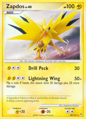 Zapdos (48/147) [Platinum: Supreme Victors] - The Mythic Store | 24h Order Processing