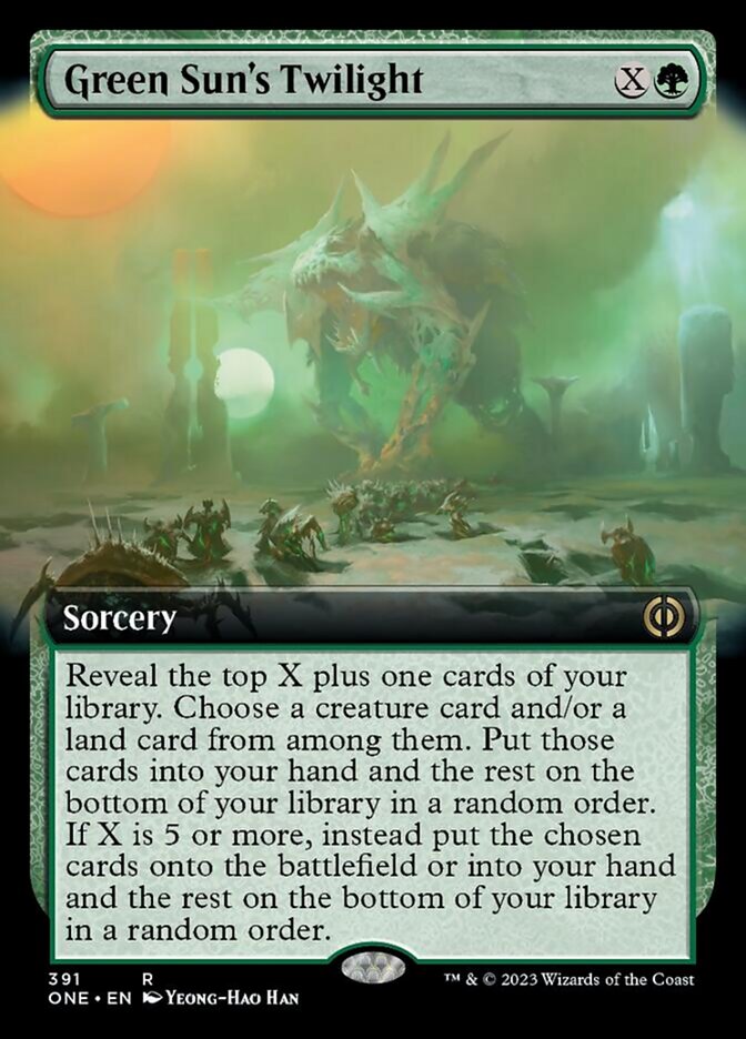 Green Sun's Twilight (Extended Art) [Phyrexia: All Will Be One] - The Mythic Store | 24h Order Processing