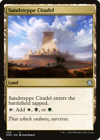 Sandsteppe Citadel [Dominaria United Commander] - The Mythic Store | 24h Order Processing