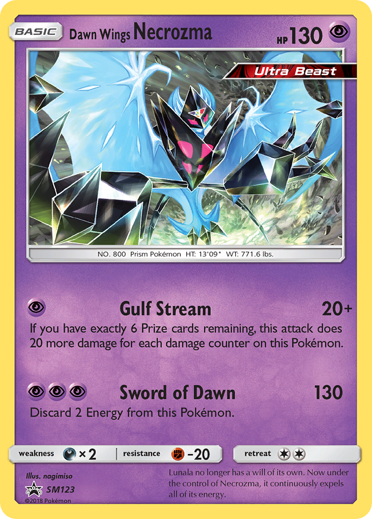 Dawn Wings Necrozma (SM123) [Sun & Moon: Black Star Promos] - The Mythic Store | 24h Order Processing