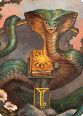 Guardian Naga Art Card (Gold-Stamped Signature) [Commander Legends: Battle for Baldur's Gate Art Series] - The Mythic Store | 24h Order Processing