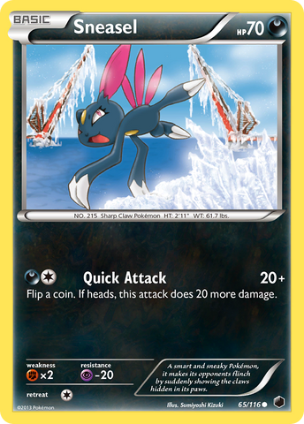 Sneasel (65/116) [Black & White: Plasma Freeze] - The Mythic Store | 24h Order Processing