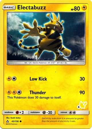 Electabuzz (43/156) (Pikachu Stamp #6) [Battle Academy 2020] - The Mythic Store | 24h Order Processing