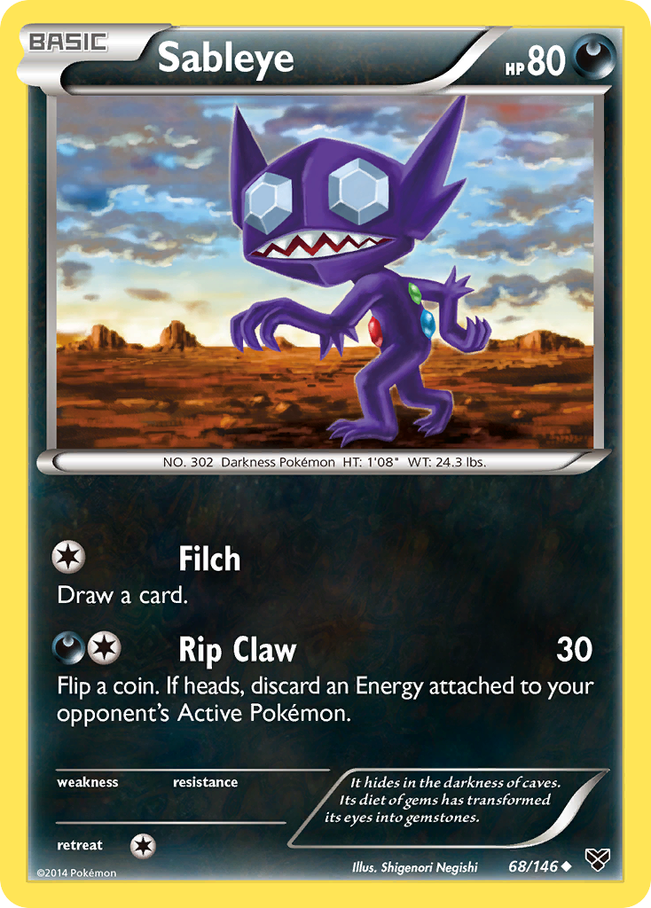 Sableye (68/146) [XY: Base Set] - The Mythic Store | 24h Order Processing