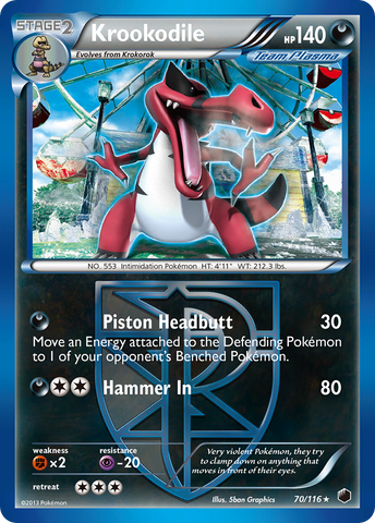 Krookodile (70/116) [Black & White: Plasma Freeze] - The Mythic Store | 24h Order Processing